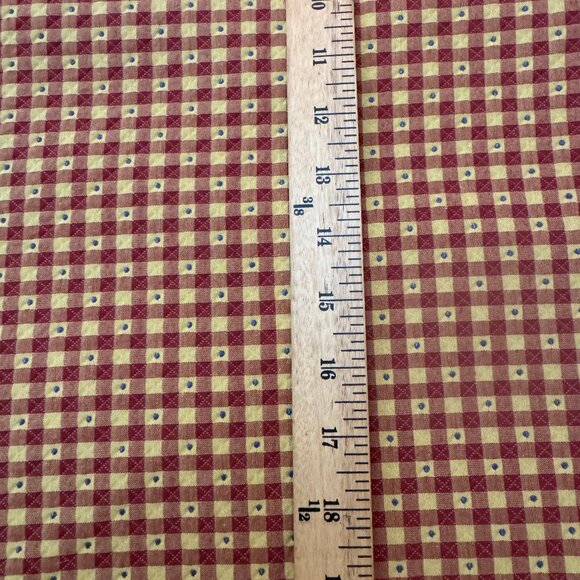 Decorator Fabric Just shy 1 1/2 yards Country Prim Fabric - Picture 3 of 3